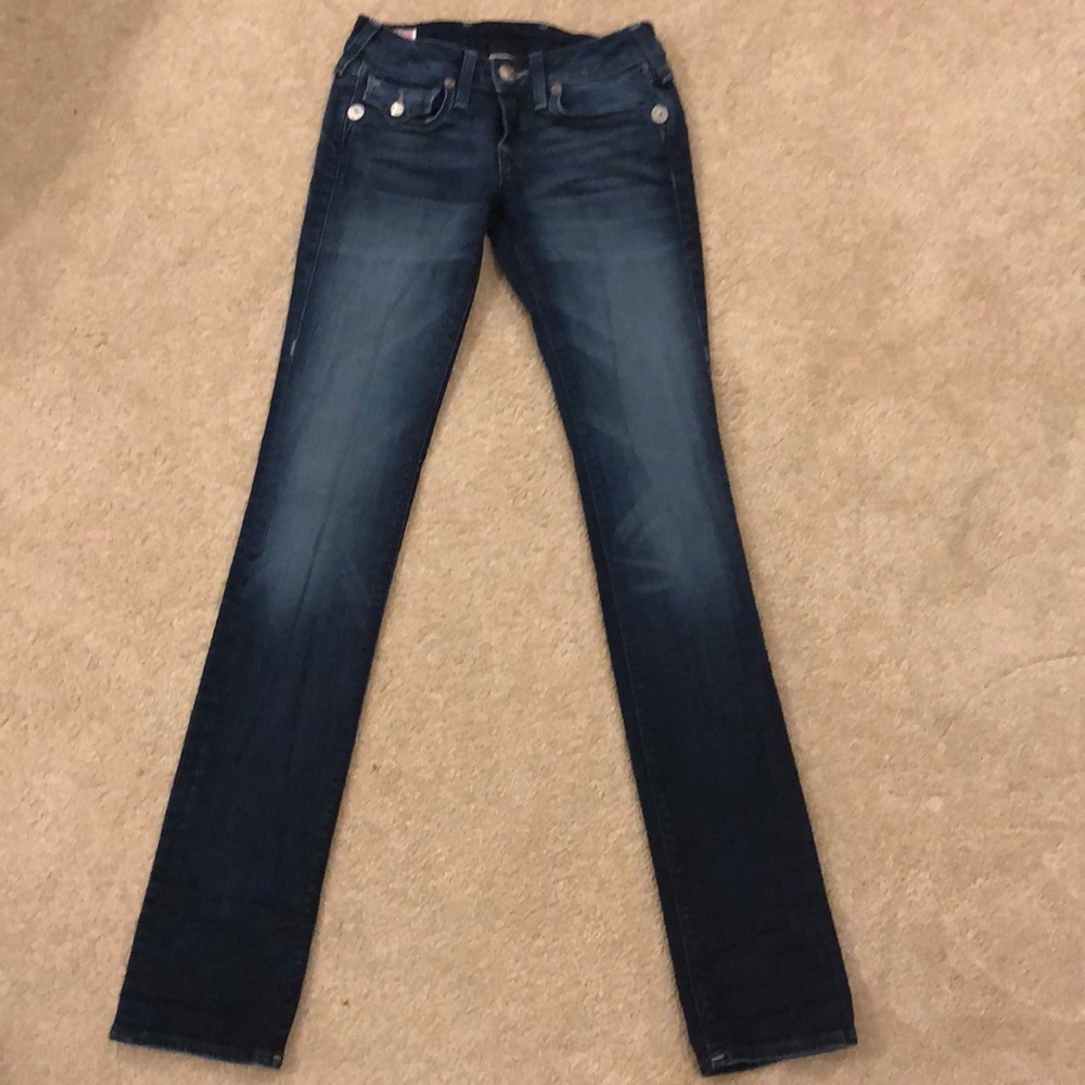 True Religion blue jeans size 24